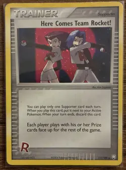 Pokemon TCG Here Comes Team Rocket! 111/109 HOLO AUTHENTIC READ DESC - Image 1