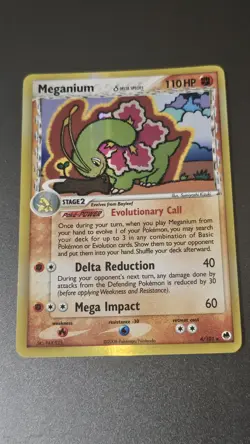 Pokemon TCG Meganium Dragon Frontiers Holo 4/101 Delta Species Vintage NM - LP - Image 1