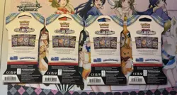 Pokemon Stellar Crown 4 Sleeved Booster Pack Lot Scarlet & Violet Era - Image 2