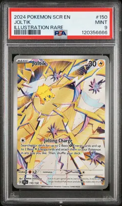 2024 POKEMON SCR EN-STELLAR CROWN ILLUSTRATION RARE #150 JOLTIK PSA 9 - Image 1