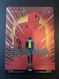 Borderless Foil Path to Exile Marvel's Spider-Man #0004 MTG 2025 - Image 1