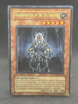2007 Yugioh Card Grandmaster Of The Six Samurai STON-EN000 Secret Rare 1st Ed - Image 1