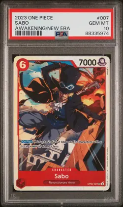 2023 One Piece CCG Sabo #007 OP-05 Awakening of the New Era ENGLISH PSA 10 - Image 1