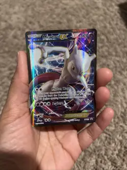 Pokemon Mewtwo EX TCG Full Art Holo Card Promo XY125 - Image 1