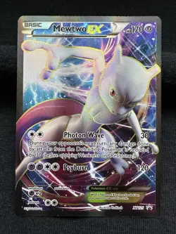 Pokemon Mewtwo EX TCG Full Art Holo Card Promo XY125 Black Star NM - Image 1