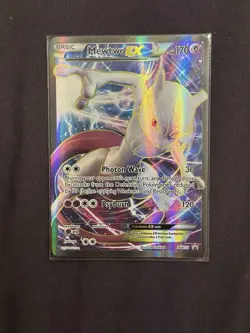 Pokemon Mewtwo EX TCG Full Art Holo Card Promo XY125 Black Star NM - Image 1