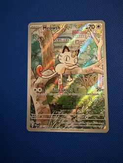 Meowth 106/094 Me02: Phantasmal Flames Holo Pokemon Card Near Mint Condition - Image 1