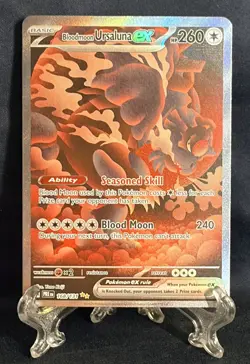 Pokemon TCG Bloodmoon Ursaluna EX Prismatic Evolutions Card 168/131 NM Condition - Image 1