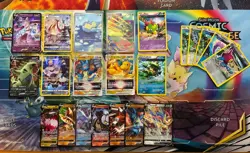 Pokemon Card Lot Full Art Alt Art Fire Dragonite Tyranitar Mewtwo - Image 1