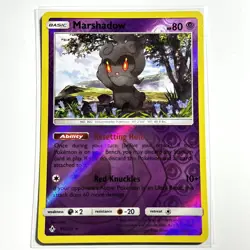 Marshadow 81/214 Rare Reverse Holo Card SM - Unbroken Bonds SM10 Pokemon TCG LP - Image 1