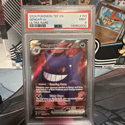 Pokemon TCG Gengar EX Ultra Rare Card 2024 Temporal Forces 193/162 PSA 9 Mint - Image 1