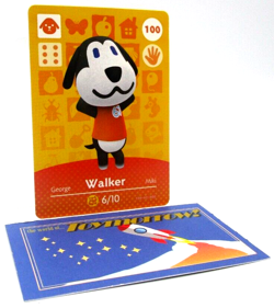 Animal Crossing Nintendo Amiibo - WALKER #100 - Series 1 Authentic Card - Image 1