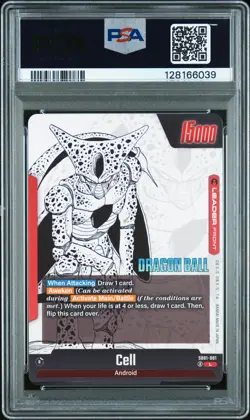 2025 DRAGON BALL SUPER CARD GAME FUSION WORLD MANGA BOOSTER 01 CELL PSA 9 - Image 2