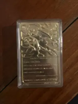 1999 NINTENDO CHARIZARD LIMITED EDITION 23K GOLD PLATED TRADING CARD Collectors - Image 2