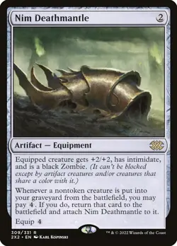 Nim Deathmantle: MtG Magic the Gathering Double Masters 2022 Rare - Image 1
