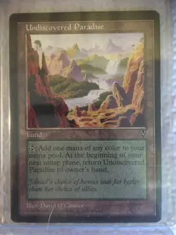 x4 MTG Undiscovered Paradise 1996 Visions x4 Near Mint - Image 1