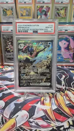 Pokemon Cards - Alt Art Promo Greninja ex SVP 132 - PSA 10 Gem Mint - Image 1
