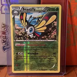 Beautifly Reverse Holo Rare 5/108 - Pokemon TCG XY Roaring Skies - NM - Image 1