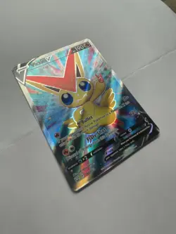 NM Victini V Pokemon TCG 144/163 SWSH05 Battle Styles ULTRA Full ART HOLO RARE - Image 2