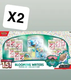 2x Pokemon TCG 151 Blooming Waters Premium Collection Sealed - Image 1