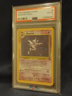 Pokemon 1999 Fossil #6 Haunter Holo PSA 4 - Image 1
