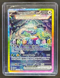 2024 Pokemon SV Stellar Crown SCR EN Terapagos ex #170/142 - Image 1