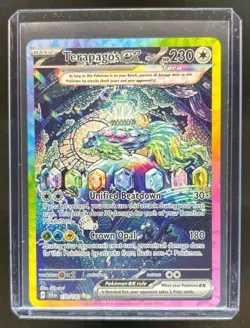 2024 Pokemon SV Stellar Crown SCR EN Terapagos ex #170/142 - Image 1