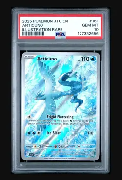 Pokemon 2025 Articuno 161/159 IR Journey Together PSA 10 Illustration Rare - Image 1