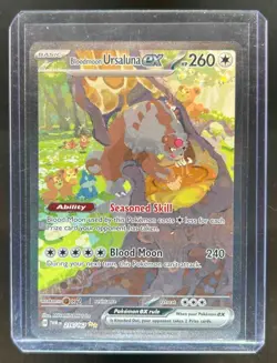 2024 Pokemon SV Twilight Masquerade TWM EN Bloodmoon Ursaluna ex #216/167 - Image 1