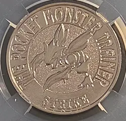 Scyther 1997 Bandai Pokemon Battle Coin Japan Ser 2-123 CGC Mint 8.5 pop 1 - Image 2