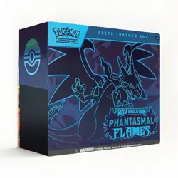 Pokemon Mega Evolution Phantasmal Flames Elite Trainer Booster Box Charizard - Image 1