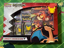 Pokemon TCG Celebrations Collection Lance's Charizard V Box 820650101625 - Image 1