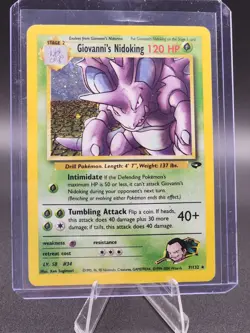 1999 Pokemon GYM CHALLENGE GIOVANNI'S NIDOKING RARE 7/132 - Image 1