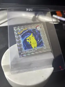 1999 PIKACHU ACTION FLIPZ HOLO STICKER POKEMON 1st edition SR01 MINT - Image 1