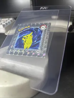 1999 PIKACHU ACTION FLIPZ HOLO STICKER POKEMON 1st edition SR01 MINT - Image 2