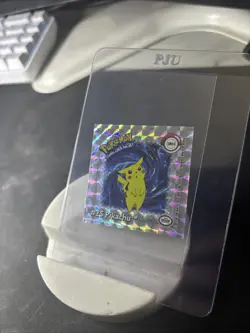 1999 PIKACHU ACTION FLIPZ HOLO STICKER POKEMON 1st edition SR01 MINT - Image 3