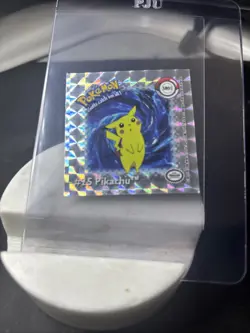1999 PIKACHU ACTION FLIPZ HOLO STICKER POKEMON 1st edition SR01 MINT - Image 5