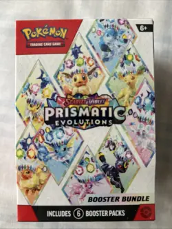 Pokemon TCG Scarlet & Violet - Prismatic Evolutions Booster Bundle (6 Packs) - Image 1
