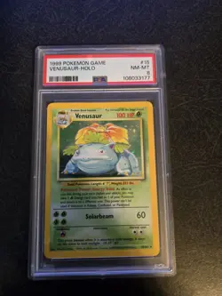 1999 Pokemon Game Venusaur PSA 8 #15 - Image 1