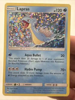 Pokemon TCG Lapras 5/12 McDonalds Promos Shattered Glass Holo pokemon - Image 1