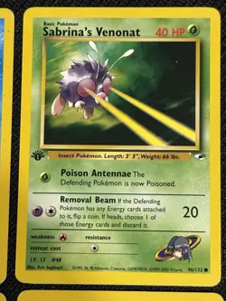 Pokemon TCG Gym Heroes / Gym Challenge Vintage Sabrina’s Pokemon Lot 1st Edition - Image 3