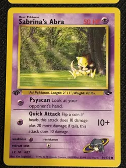 Pokemon TCG Gym Heroes / Gym Challenge Vintage Sabrina’s Pokemon Lot 1st Edition - Image 4