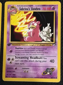 Pokemon TCG Gym Heroes / Gym Challenge Vintage Sabrina’s Pokemon Lot 1st Edition - Image 5