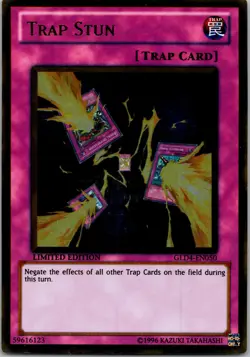 Yugioh Trap Stun GLD4-EN050 Limited Edition Gold Rare NM - Image 1