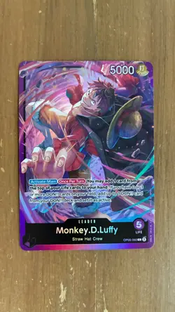 ONE PIECE TCG: Monkey.D.Luffy ST18 OP05-060 Leader PURPLE Starter Deck ENGLISH 2 - Image 1
