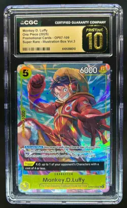 2024 One Piece 500 Years Monkey.D.Luffy Alternate Art Pristine #OP07-109 CGC 10 - Image 1