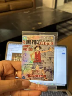 Monkey d Luffy One piece CCG College basketball limited Edition SEALED IN HAND - Image 1