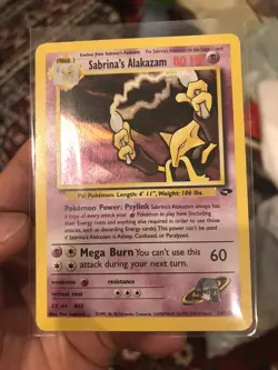 Sabrina's Alakazam 16/132 Rare Pokemon Holo Card Gym Challenge Set LP/NM - Image 2