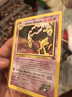 Sabrina's Alakazam 16/132 Rare Pokemon Holo Card Gym Challenge Set LP/NM - Image 3