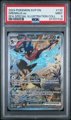 2024 POKEMON SVP EN-SV BLACK STAR PROMO #132 GRENINJA EX PSA 9 - Image 1